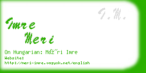 imre meri business card